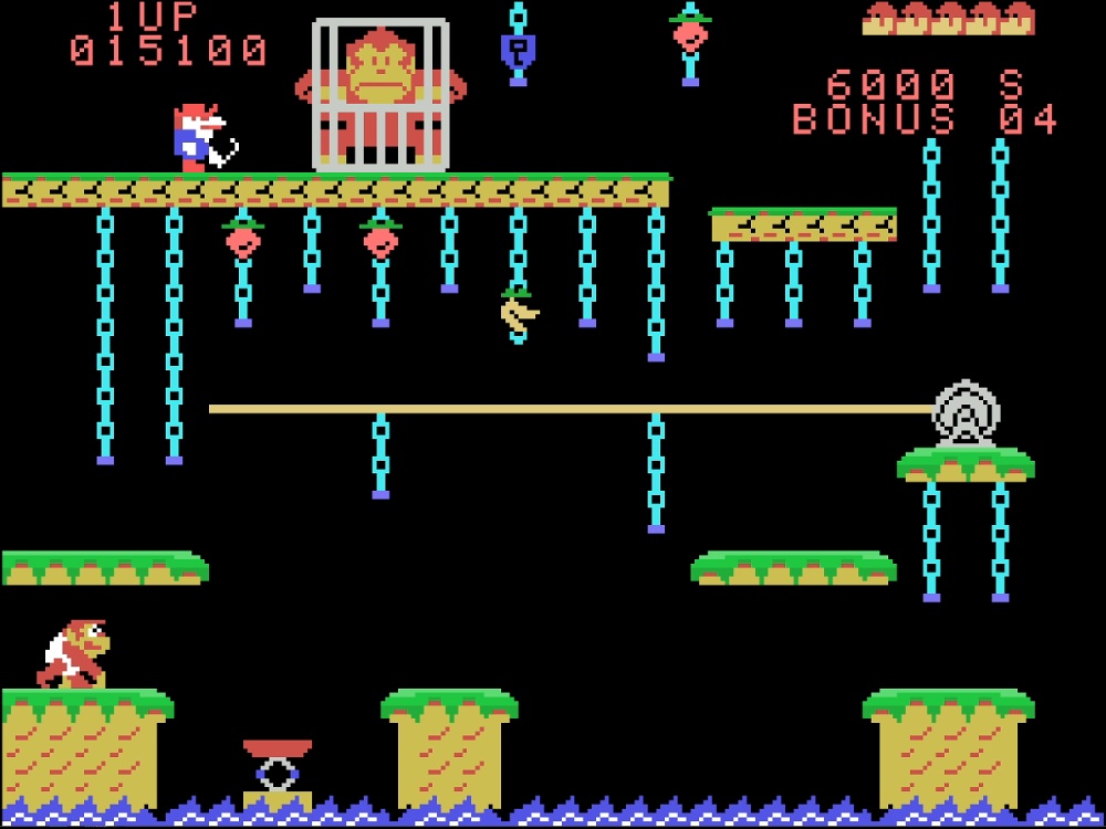 Gameplay of Donkey Kong Junior for Colecovision